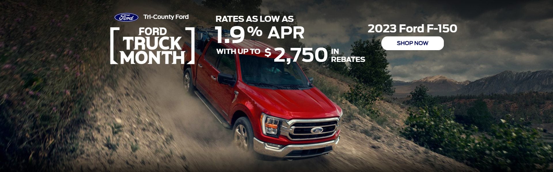 As low as 1.9% financing on 2023 F-150