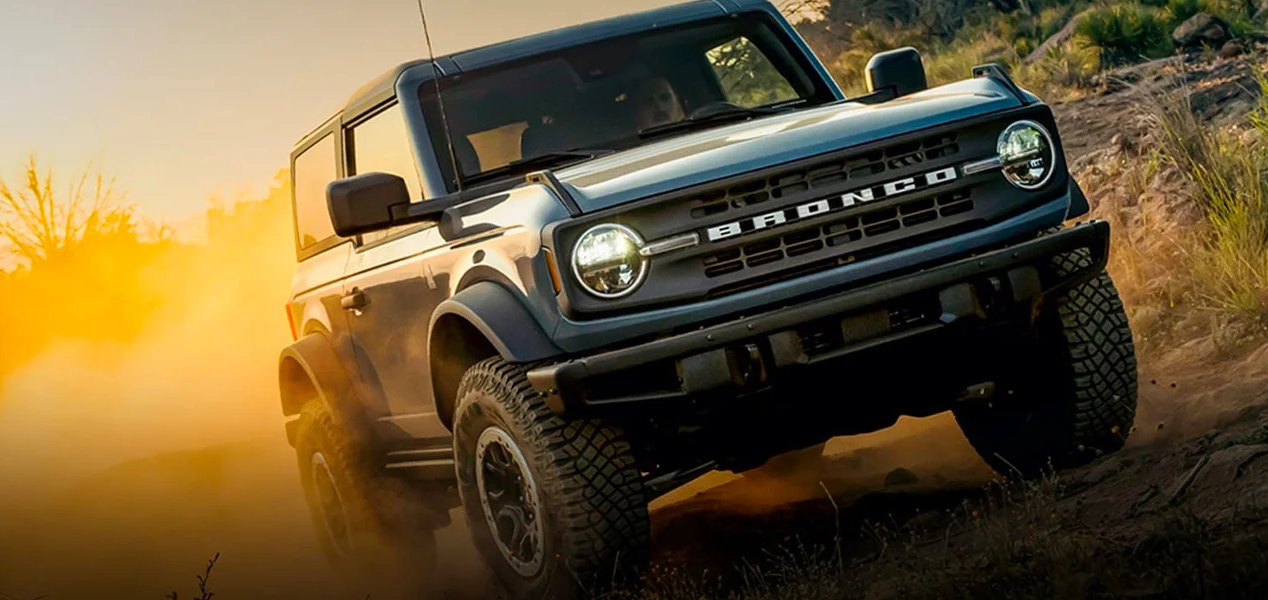 The 2023 Ford Bronco in the desert