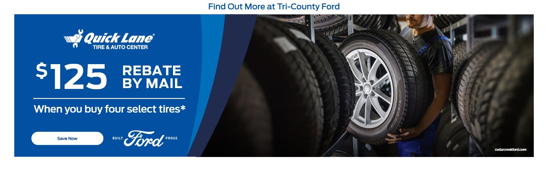 $100 Rebate By Mail on four tires